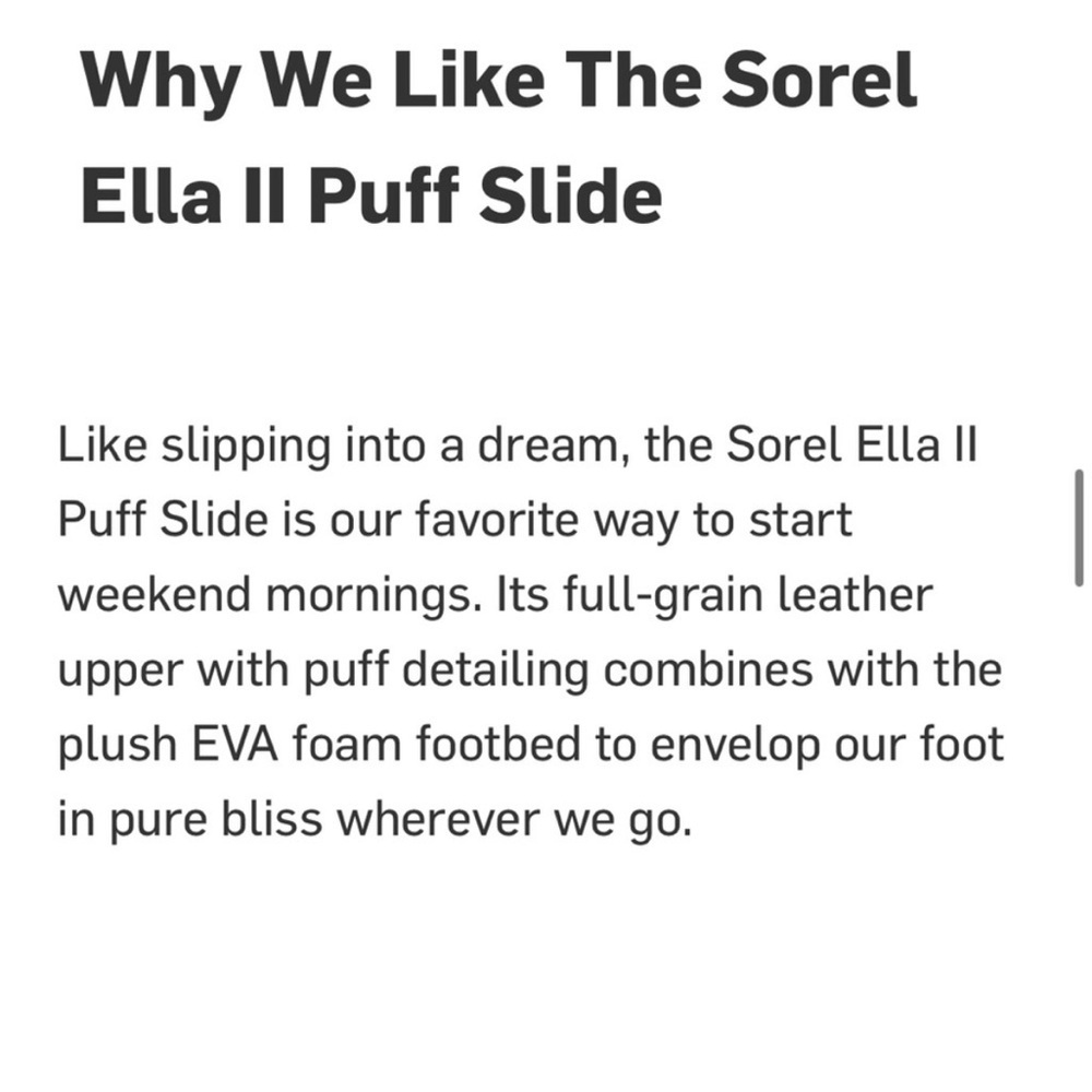 EUC Sorel Leather Ella Il Puff Slide Sandals Size 8 - Picture 9 of 11